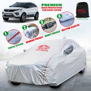 G G K RANTAL Car Cover For Tata Nexon, Nexon AMT, Nexon EV XM, Nexon Facelift, Nexon XZ Plus Diesel, Nexon 1.2 Revotron XZ (With Mirror Pockets)