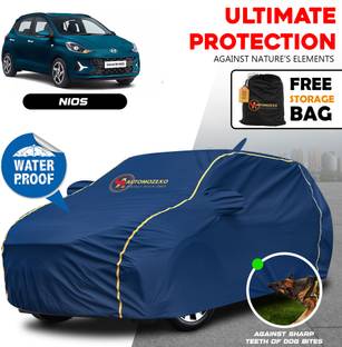 AUTOMOZEXO Car Cover For Hyundai Grand I10 Nios Sportz AMT 1.2 CRDi, Grand I10 Nios Magna AMT 1.2 Kappa VTVT (With Mirror Pockets)