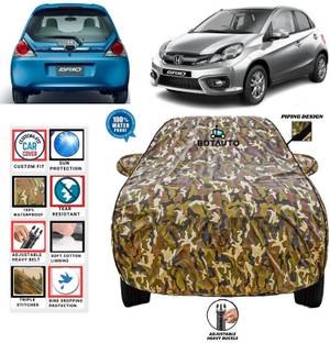 BOTAUTO Car Cover For Honda Brio, Universal For Car (With Mirror Pockets)