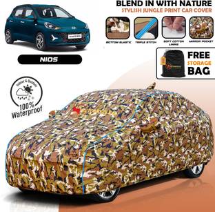 AUTOMOZEXO Car Cover For Hyundai Grand i10 Nios (With Mirror Pockets)