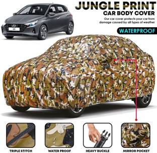 BOTAUTO Car Cover For Hyundai i20, i20 Active, Universal For Car (With Mirror Pockets)
