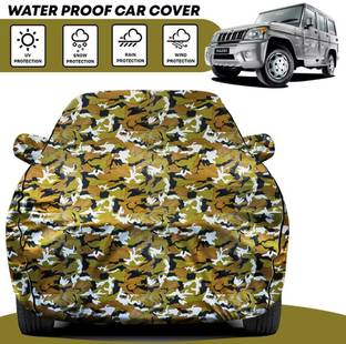 Delphinium Car Cover For Mahindra Bolero, Bolero 2.5 Diesel, Bolero SLE, Bolero ZLX (With Mirror Pockets)