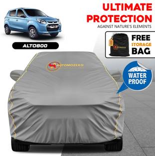 AUTOMOZEXO Car Cover For Maruti Alto 800, Alto 800 LX, Alto 800 LXI Opt S-CNG, Alto 800 VXI (With Mirror Pockets)