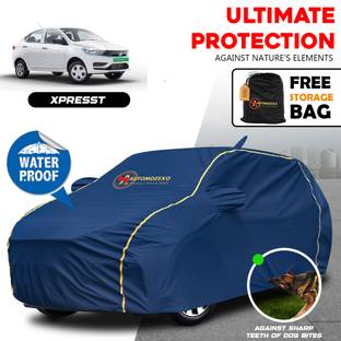 AUTOMOZEXO Car Cover For Tata Tigor EV, Tigor EV XE Plus Electric, Tigor EV XM Electric, Tigor EV XT Electric (With Mirror Pockets)