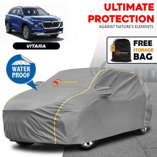AUTOMOZEXO Car Cover For Maruti Grand Vitara (With Mirror Pockets)