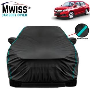 Mwiss Car Cover For Honda Amaze, Universal For Car (With Mirror Pockets)