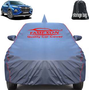 FAMEXON Car Cover For Maruti Fronx (With Mirror Pockets)