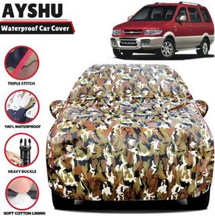 AYSHU Car Cover For Chevrolet Tavera, Tavera 2.5 L, Tavera 7 STR, Tavera 8 Seater, Tavera Neo 3 10 Seats BSIII, Tavera BS IV Rhino (With Mirror Pockets)