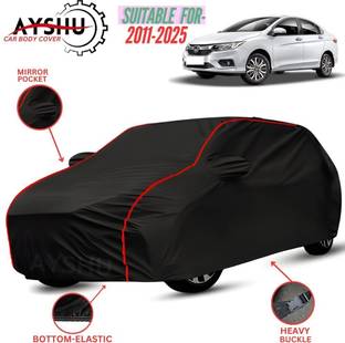 AYSHU Car Cover For Honda City i DTec E, City i DTec S, City i DTec SV, City i DTec VX, City i VTEC SV (With Mirror Pockets)