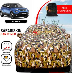 AUTOMOZEXO Car Cover For Tata Punch (With Mirror Pockets)