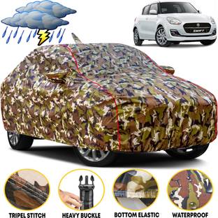 TAXZONE Car Cover For Maruti, Maruti Suzuki Swift, Swift LDI, Swift LXI, Swift RS, Swift VDI, Swift VXI, Swift XDI, Swift ZDi, Swift ZXI (With Mirror Pockets)