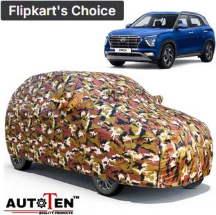 AutoTen Car Cover For Hyundai Creta, Universal For Car (With Mirror Pockets)