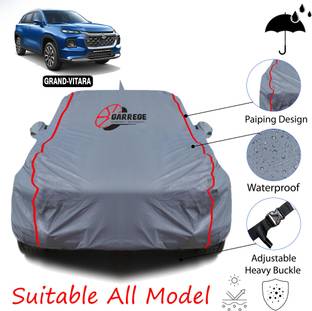 GARREGE Car Cover For Maruti Suzuki Grand Vitara (With Mirror Pockets)
