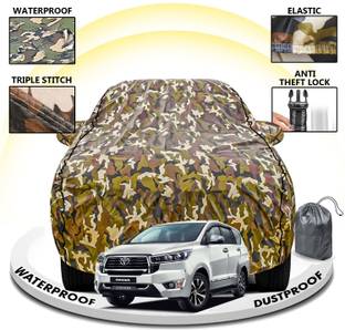 FABTEC Car Cover For Toyota Innova Crysta (With Mirror Pockets)