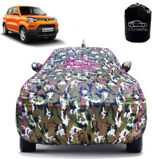 G G K RANTAL Car Cover For Maruti, Maruti Suzuki S-Presso, S-Presso Lxi, S-Presso Std, S-Presso Vxi, S-Presso Std (O) (With Mirror Pockets)