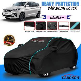 CAROXON Car Cover For Maruti Suzuki Ertiga, Ertiga 1.5 VDI Diesel, Ertiga 1.5 ZDI Diesel, Ertiga CNG VXI, Ertiga EX, Ertiga VXI CNG, Ertiga SHVS ZDI Plus (With Mirror Pockets)