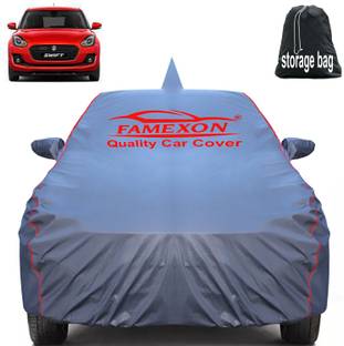 FAMEXON Car Cover For Maruti Swift, Swift AMT VDI, Swift AMT VXI, Swift AMT ZXI Petrol (With Mirror Pockets)