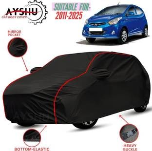 AYSHU Car Cover For Hyundai Eon, EON 1.0 Kappa Magna Plus Optional, Universal For Car (With Mirror Pockets)