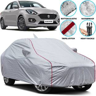 TAXZONE Car Cover For Maruti, Maruti Suzuki Dzire, Swift Dzire, Swift Dzire LDI, Swift Dzire ZXI, Swift Dzire ZDI, Swift Dzire VXI (With Mirror Pockets)