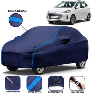 BOTAUTO Car Cover For Hyundai i10, Grand I10 Nios Asta 1.2 Kappa VTVT, Universal For Car (With Mirror Pockets)