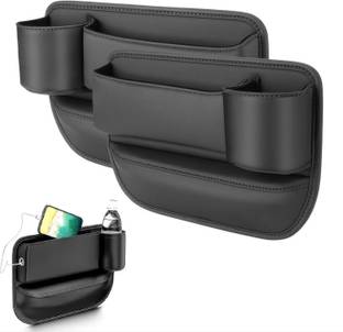 Luxafare Car Seat Gap Box, with Bottle Holder Multipurpose Car Interior Storage Organizer Car Side Seat Catcher