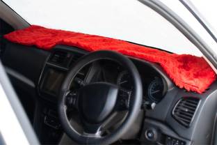 wheelyfine Car Dashboard Protection Cloth Red Colour Dashboard Protection for Car Car Dashboard Cover