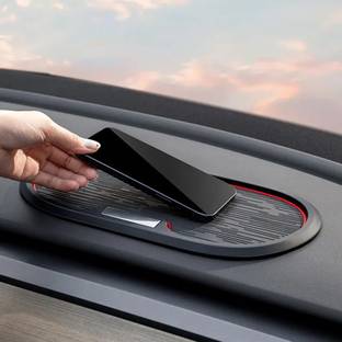 silkyfit Dashboard Anti-Slip Mat PVC Storage Pad Organiser Black & Red, Vehicle Accessory Car Dashboard Anti-Slip Mat PVC Storage Pad Organiser Car Dashboard Cover