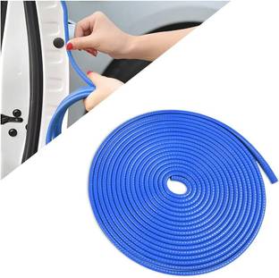 AutoBizarre Blue Anti-Scratch Anti-Collision Edge Guard Door Protection U Shape Edge Trim Car Beading Roll For Door, Trunk, Hood