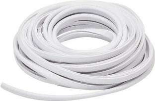 SK STORE Rubber Seal Strip Guard Scratch Protect U Shape (WHITE) Car Beading Roll For Bumper