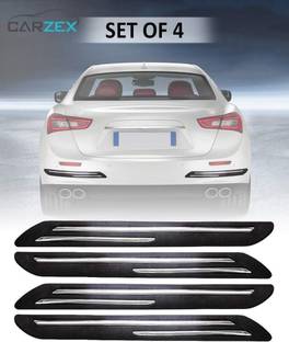 CARZEX Plastic, Microfibre, Stainless Steel Car Bumper Guard