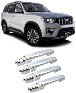 MOTOSHIELD Car Chrome Door Handle for SCORPIO N Mahindra Car Door Handle