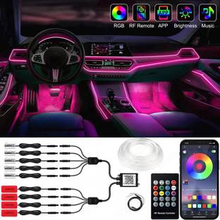 CARIZO RGB Atmospheric Interior Car Lights, 9 in 1 Ambient Lighting Car Fancy Lights