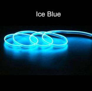 JUST MOD Ice Blue Color Neon Flexible Strip Light 12V Waterproof LED Decoration 5 Meter Car Fancy Lights