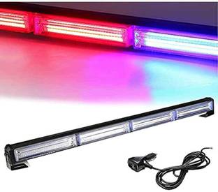 goshop LED Police Strobe Light Flasher Bar 24 inch Cob 42W with Cigar Lighter Car Fancy Lights