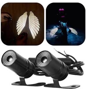 ABB Angel Wings Style Light Waterproof, Universal fit for All Motorcycle and Car2 Car Fancy Lights