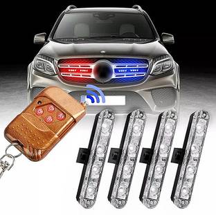 EliteAuto Car Grill LED Light Police Flasher Warning Light with Wireless Remote control Car Fancy Lights