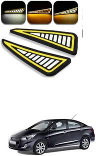LOVMOTO Car COB LED Tail Light Flexible Strip Rear DRL Light For Ver-na Flui-dic Back Up Lamp Car, Motorbike LED for Hyundai (12 V, 12 W)