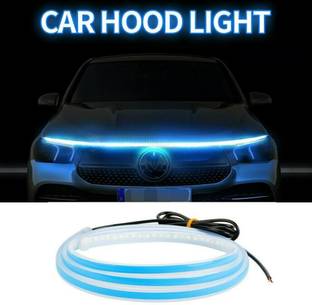 JUST MOD Car Bonnet Hood Daytime Running Light Cuttable Strip 4 Feet Waterproof (White) Car Fancy Lights