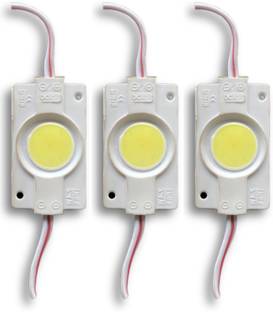 Autonationasia Universal White Coin Light LED in 12V (Pack of 3) Car Fancy Lights