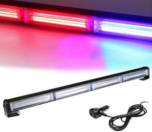 JUST MOD 24 Inch Universal Red Blue LED with Flasher Multi Mode Traffic Bar Light 40w Car Fancy Lights