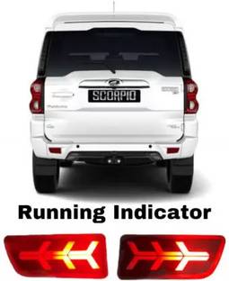 goshop Rear Bumper LED Arrow Design Matrix Indicator, DRL for Mahindra Scorpio Car Fancy Lights
