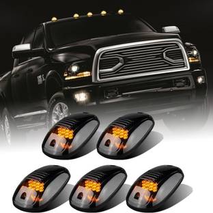 AutoBizarre Set of 5pcs Smoked Lens Amber/Yellow/Orange Emergency Clearance Roof Top Lights Car Fancy Lights