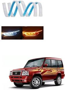 SPREADX Car Headlight Led Strip White DRL Daytime Light 12v For Tata Sumo Gold Car Fancy Lights