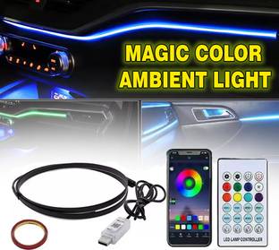 ASRYD Car USB 110cm k4 app control Ambient Light Dashboard Symphony remote control+App Car Fancy Lights
