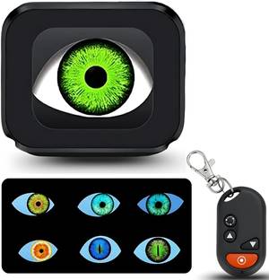 LIU HJG Devil Eye Fancy Light | Animated Moving Eye LED Display With Remote Car Fancy Lights