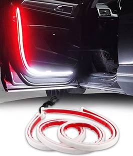 Miwings CAR DOOR LIGHT RED WHITE 2pc Car Fancy Lights