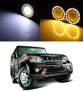 LOVMOTO 12V Round LED Lights DRL Daytime Running Light d625 Headlight Car, Motorbike LED for Mahindra (12 V, 12 W)
