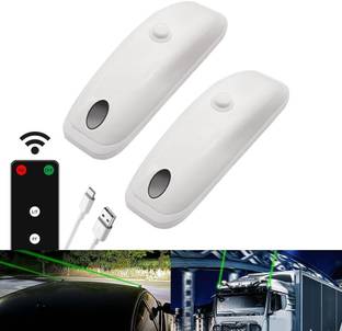acube mart 2PCS Car Roof Laser Lights Remote Long Dynamic Green Laser Light (White 2pcs) Car Fancy Lights