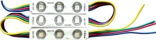Steko (3 Pieces) RGB 3 Color 3 Led Optical Module 5050 SMD Waterproof LED Module Light Car Fancy Lights