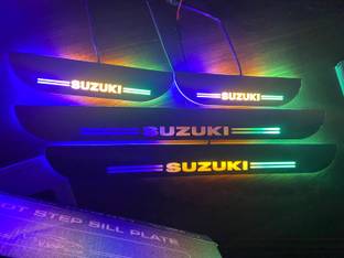 Ride2joy SZK matrix Car Door Foot Step Black Sill Plate LED Light (Set of 4 Pieces) Car Fancy Lights